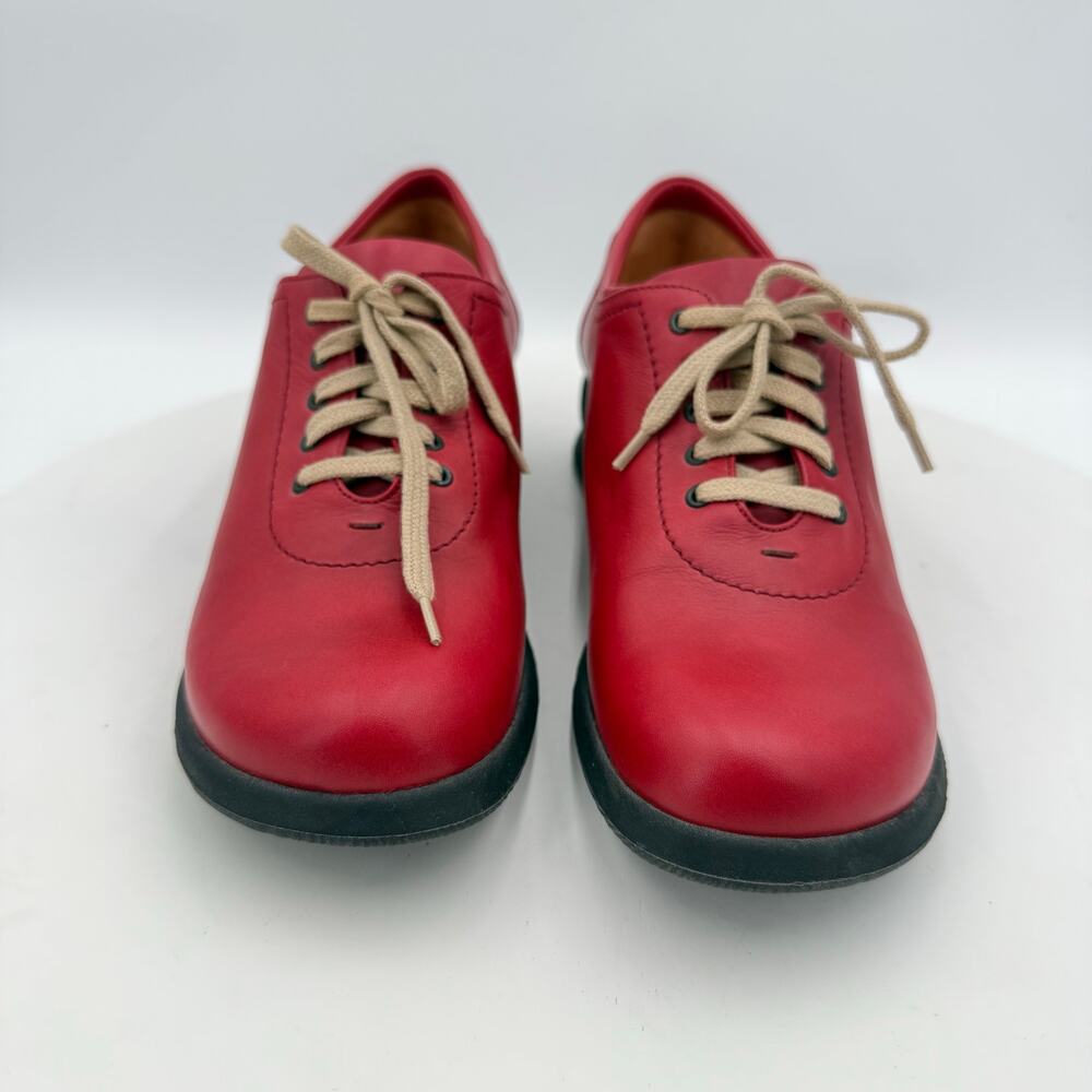 Murtosa Red Leather Comfort Flats Women’s Portugal Shoes 39EU 8.5US